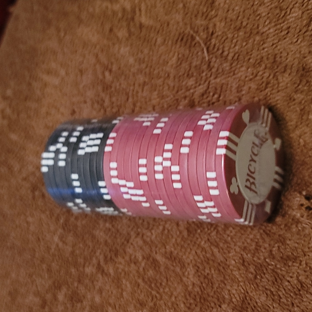 2 PACKS OF BRAND NEW BICYCLE POKER CHIPS- SEE ALL PICTURES FOR DETAILS